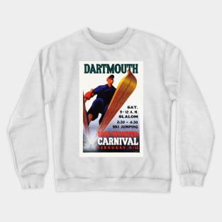 Dartmouth Winter Carnival 1938 Vintage Poster Crewneck Sweatshirt